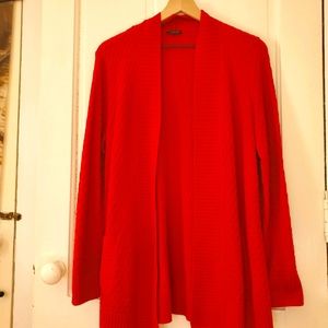 Talbots Red Wool Blend Cardigan Size L